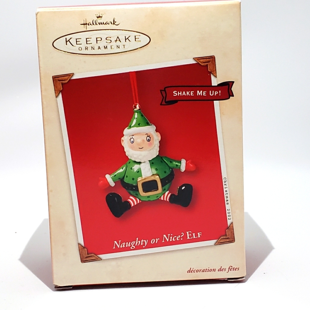 Vintage Hallmark Keepsake Ornament Naughty or Nice? Elf! 2002